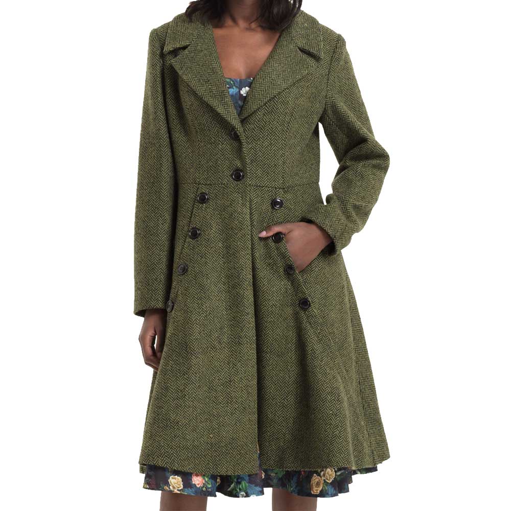 Voodoo Vixen Voodoo Vixen Jas Nicole 40's Groen | Attitude Holland Voodoo Vixen Voodoo Vixen Jas Nicole 40's Groen | Attitude Holland